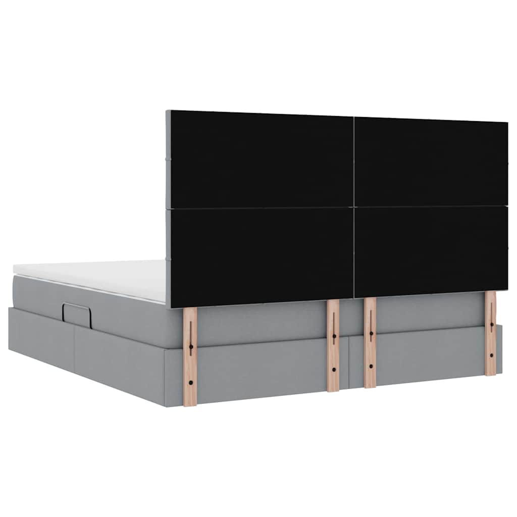 vidaXL Łóżko z miejscem na przechowywanie i materacem 160 x 200 cm