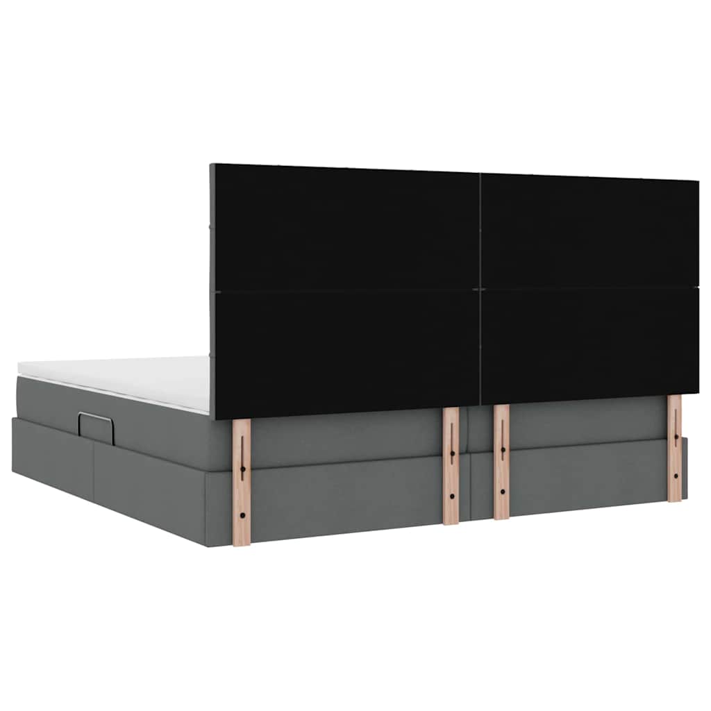 vidaXL Łóżko z miejscem na przechowywanie i materacem 200 x 200 cm