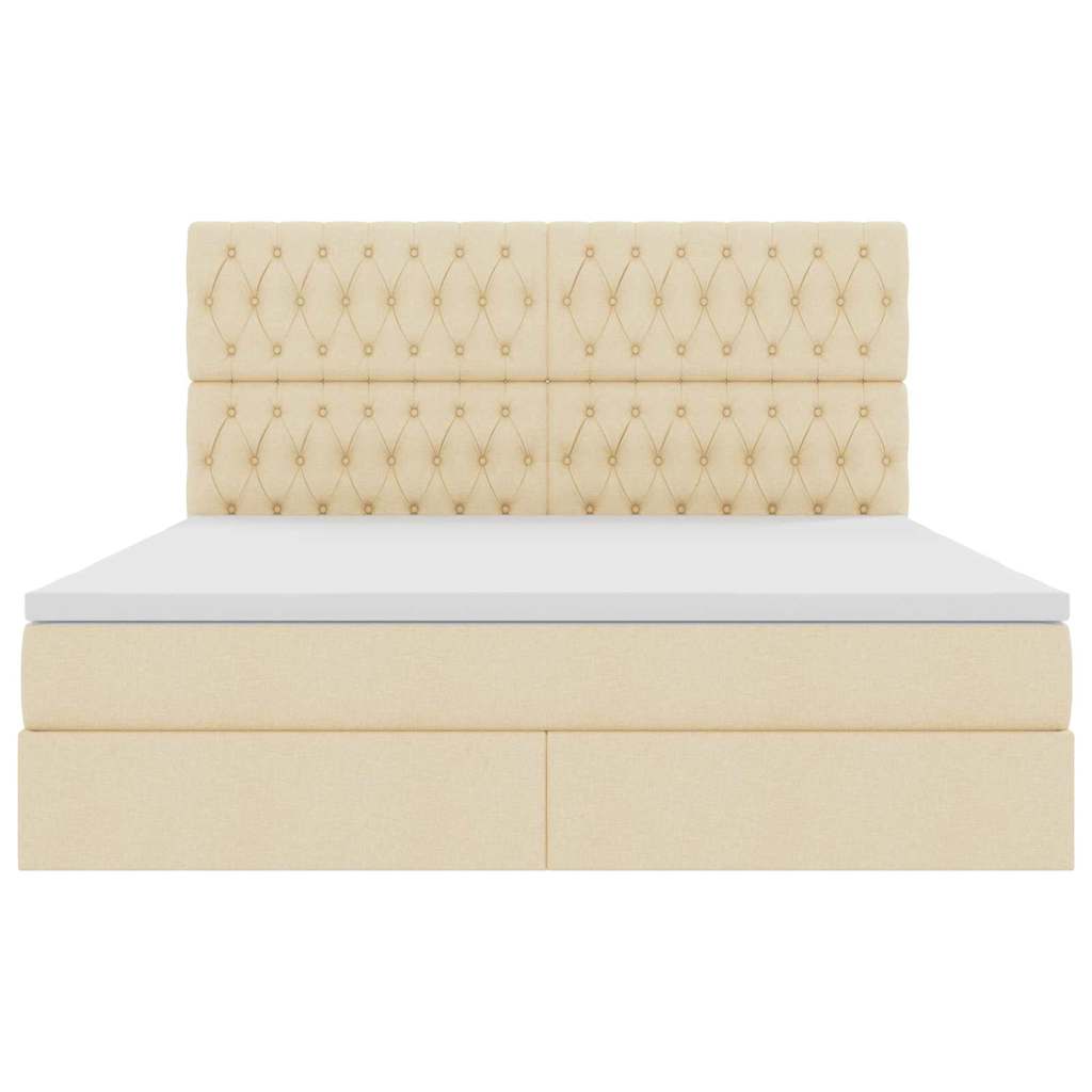 vidaXL Łóżko z miejscem na przechowywanie i materacem 180 x 200 cm