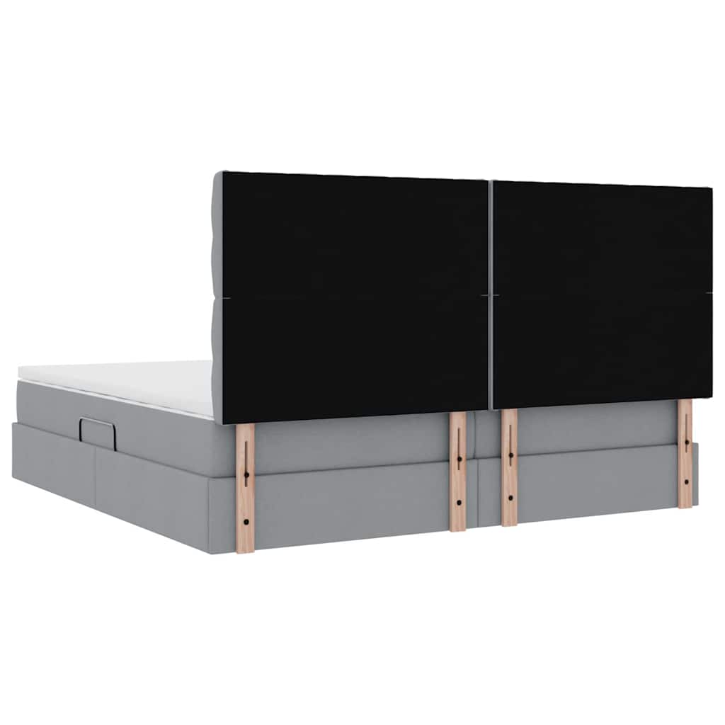 vidaXL Łóżko z miejscem na przechowywanie i materacem 200 x 200 cm