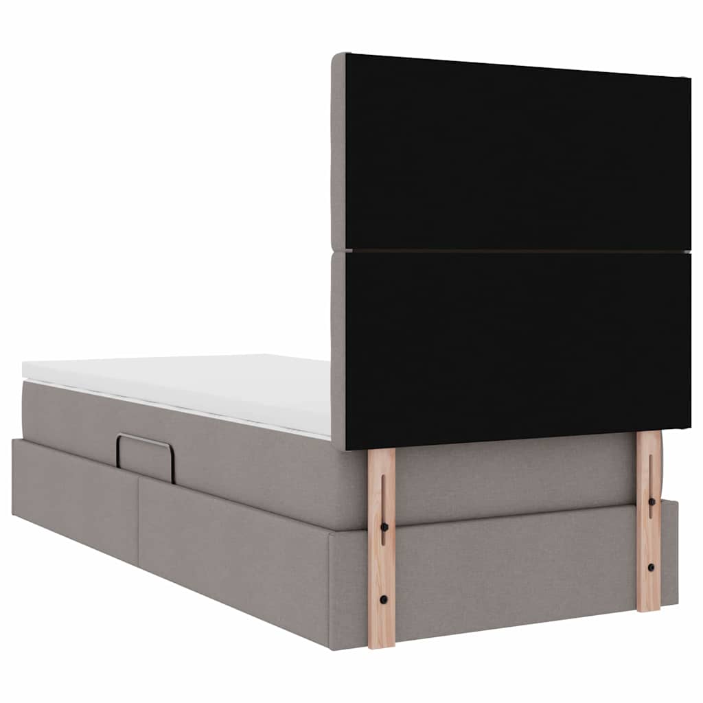 vidaXL Łóżko z miejscem na przechowywanie i materacem 90 x 200 cm