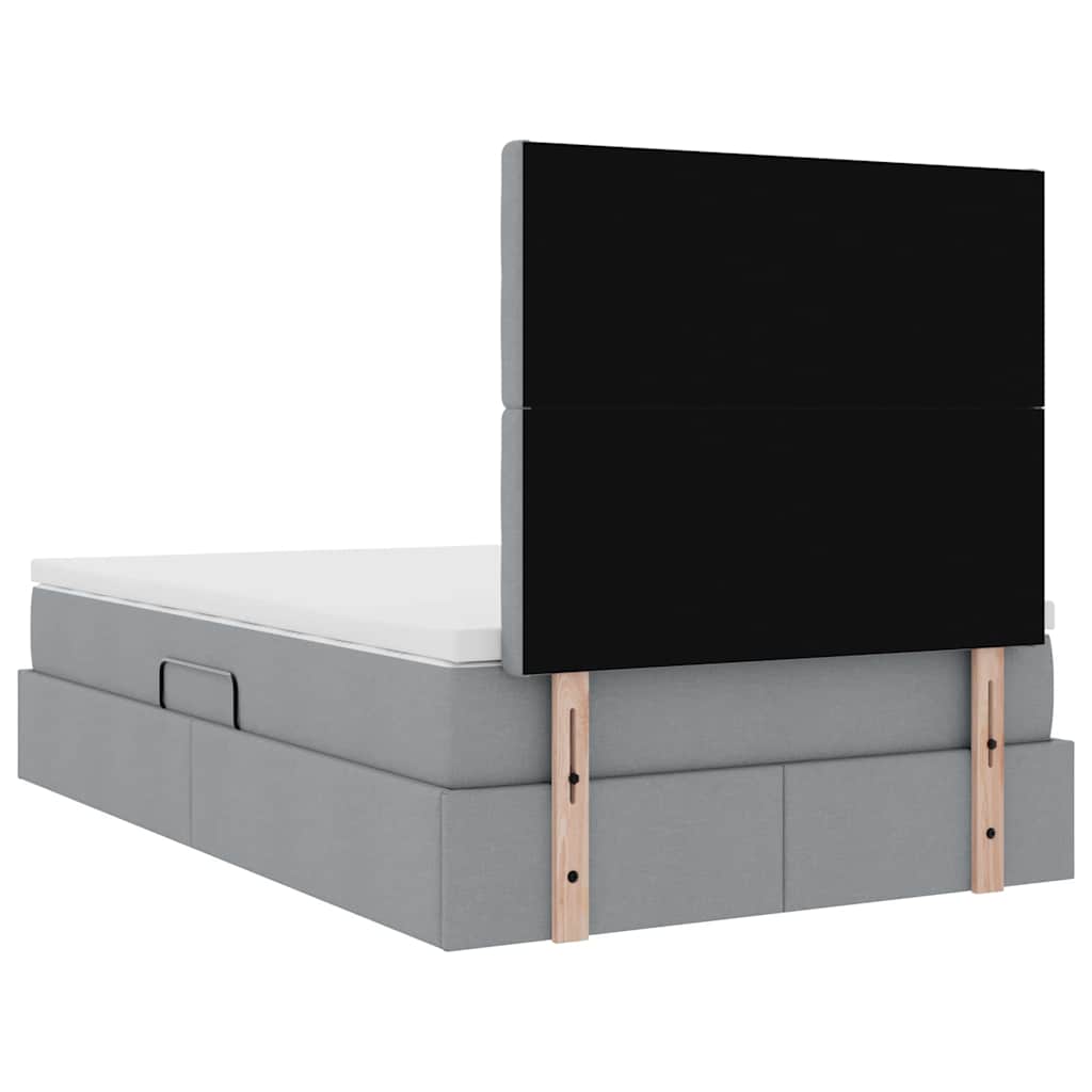 vidaXL Łóżko z miejscem na przechowywanie i materacem 120 x 200 cm