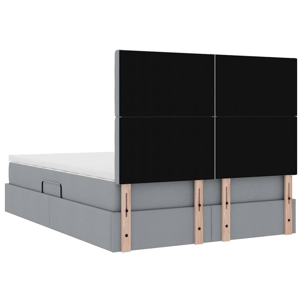 vidaXL Łóżko z miejscem na przechowywanie i materacem 140 x 190 cm