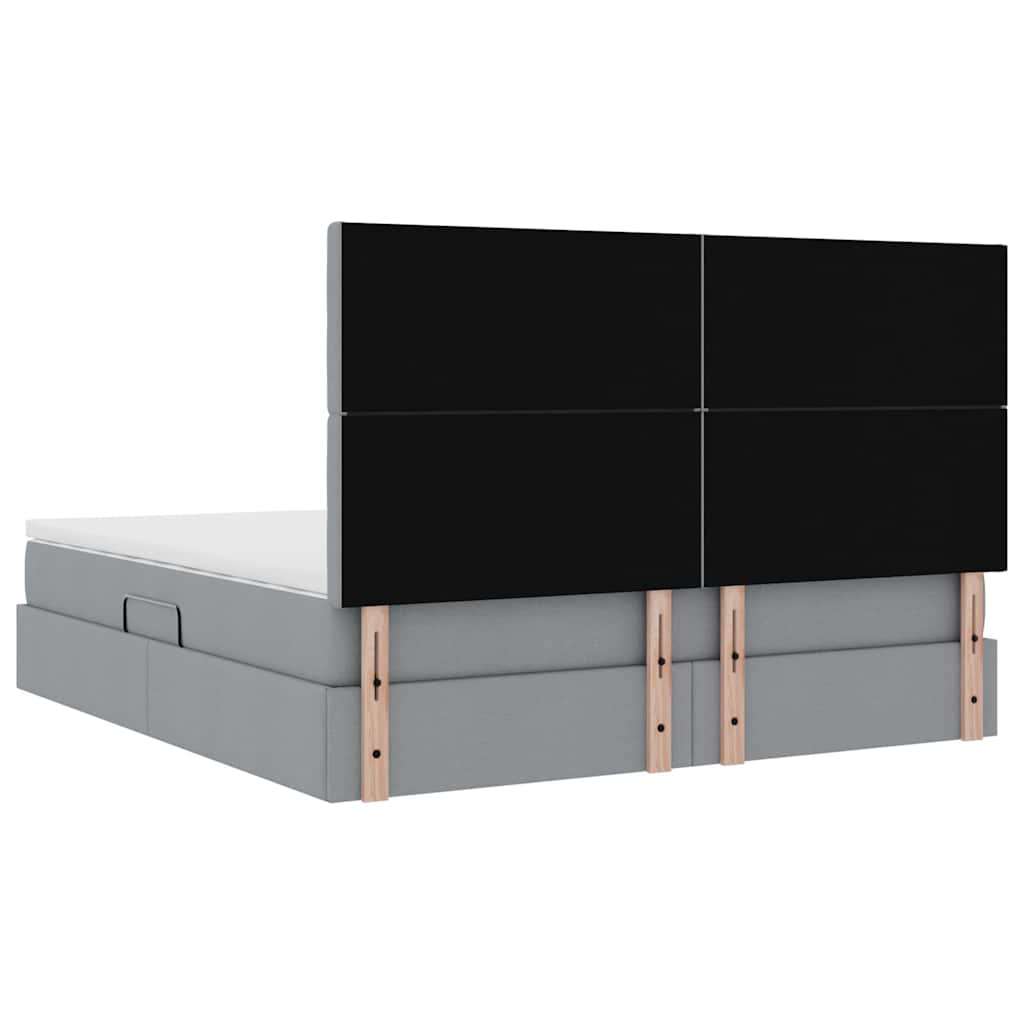 vidaXL Łóżko z miejscem na przechowywanie i materacem 180 x 200 cm