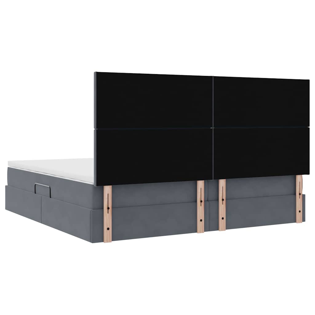 vidaXL Łóżko z miejscem na przechowywanie i materacem 200 x 200 cm