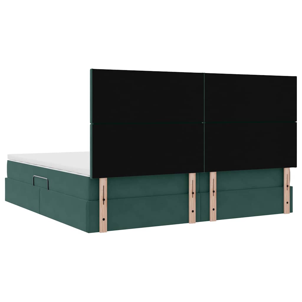 vidaXL Łóżko z miejscem na przechowywanie i materacem 200 x 200 cm