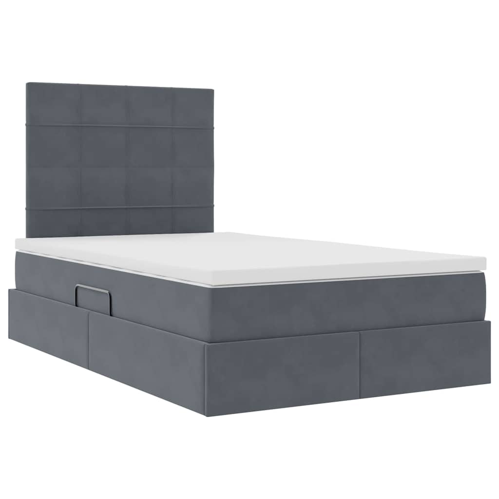 vidaXL Łóżko z miejscem na przechowywanie i materacem 120 x 200 cm