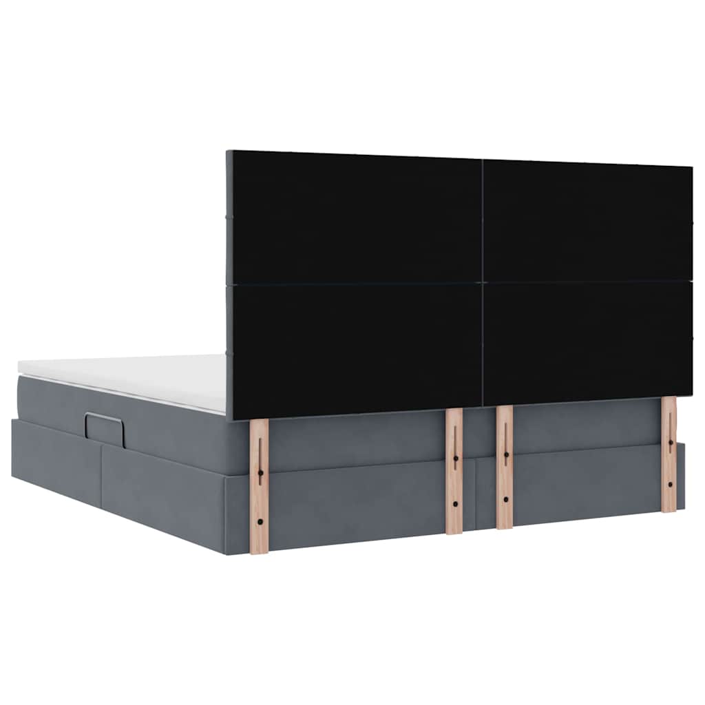 vidaXL Łóżko z miejscem na przechowywanie i materacem 160 x 200 cm