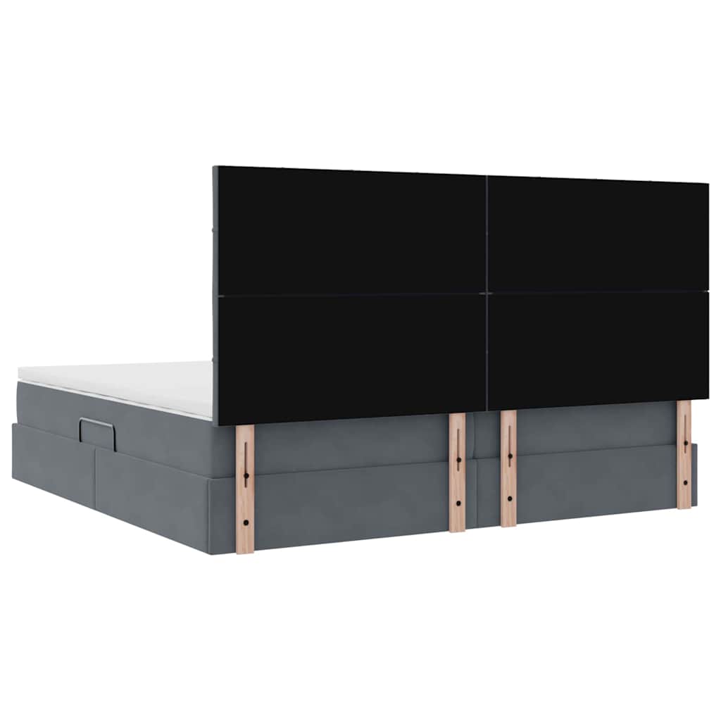 vidaXL Łóżko z miejscem na przechowywanie i materacem 200 x 200 cm