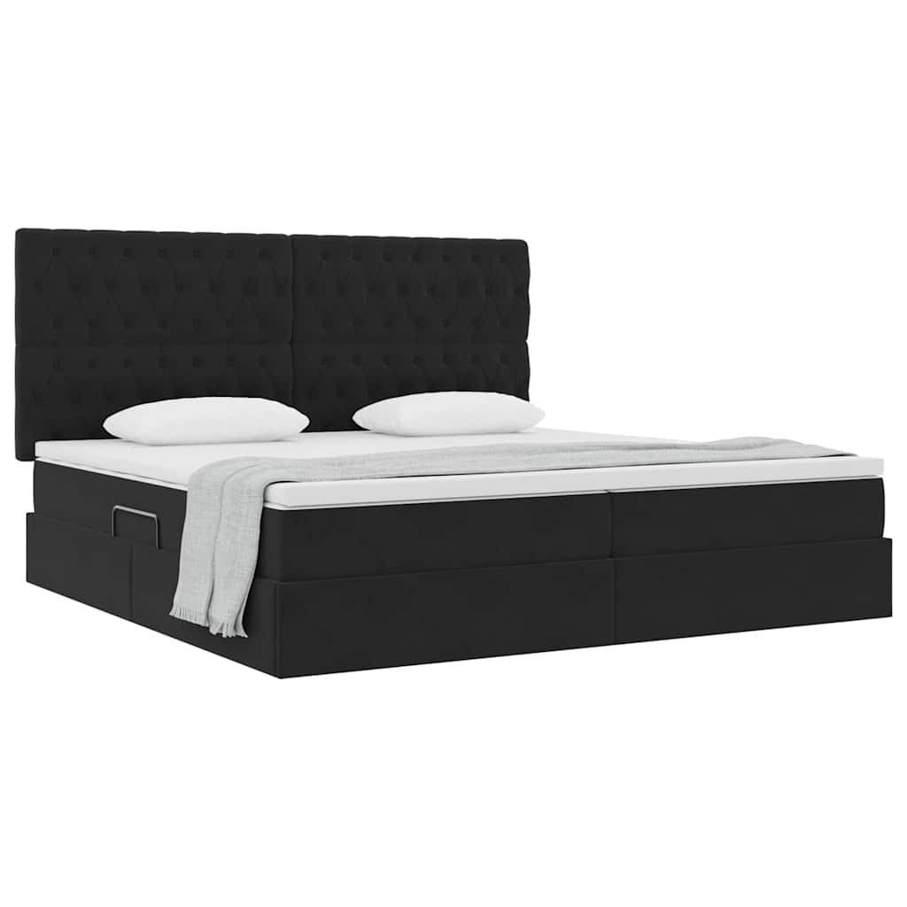 vidaXL Łóżko z miejscem na przechowywanie i materacem 200 x 200 cm