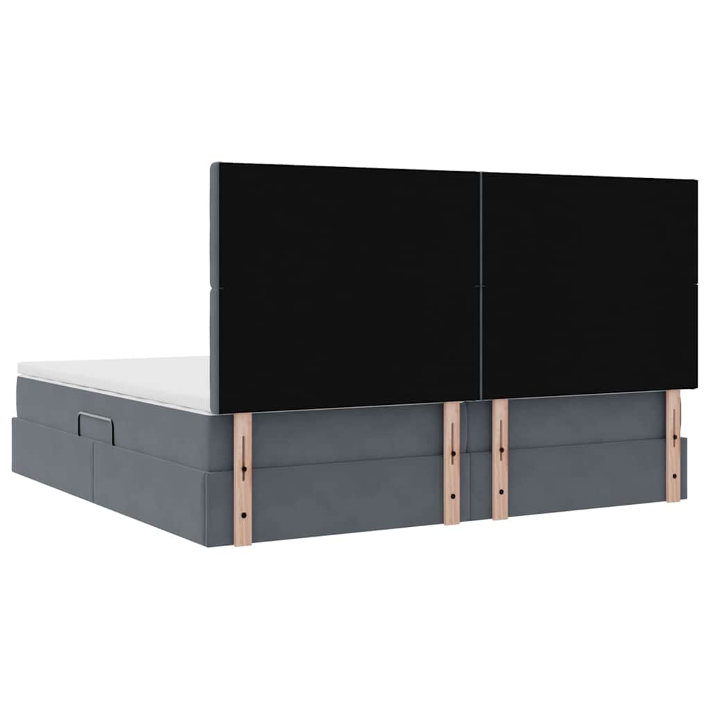 vidaXL Łóżko z miejscem na przechowywanie i materacem 200 x 200 cm