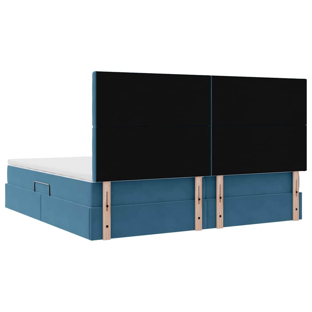 vidaXL Łóżko z miejscem na przechowywanie i materacem 200 x 200 cm