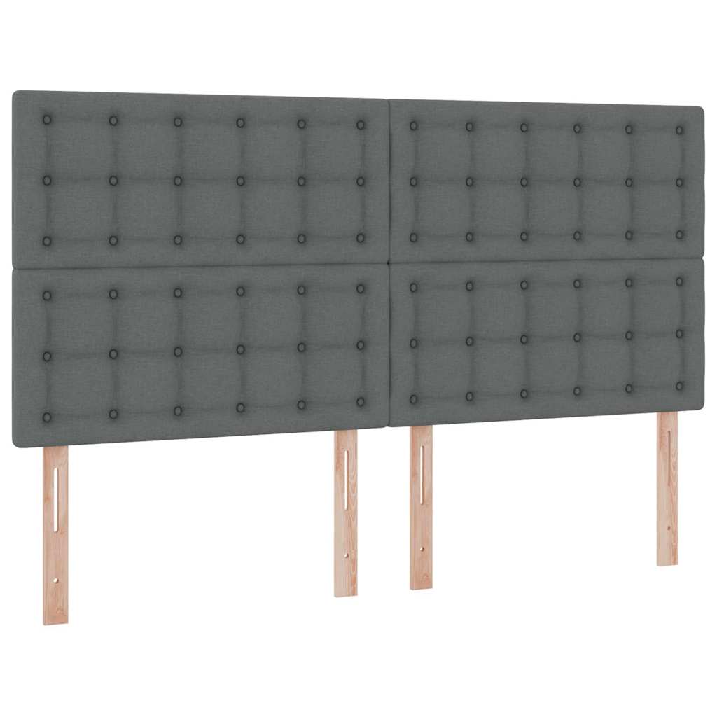 vidaXL Łóżko z miejscem do przechowywania ciemnoszary 180 x 200 cm
