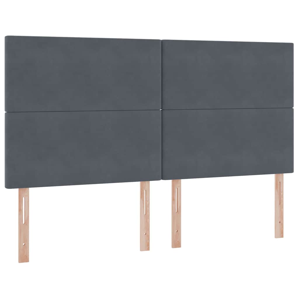 vidaXL Łóżko z miejscem do przechowywania Ciemnoszary 200 x 200 cm