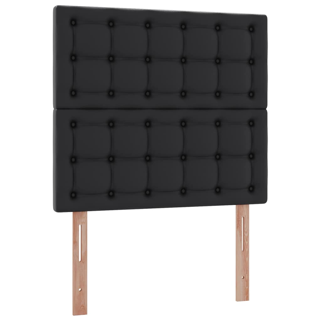 vidaXL Łóżko z miejscem na przechowywanie i LED Czarny 100 x 200 cm