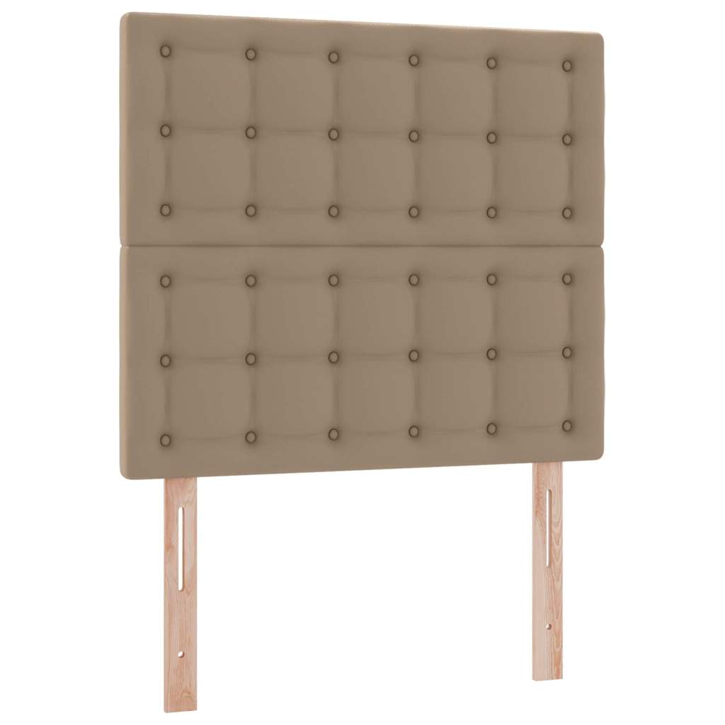 vidaXL Łóżko z miejscem na przechowywanie i LED Kawowy 100 x 200 cm