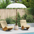 vidaXL Baliński Parasol z Bazą Kremowy 185 x 185 x 260 cm