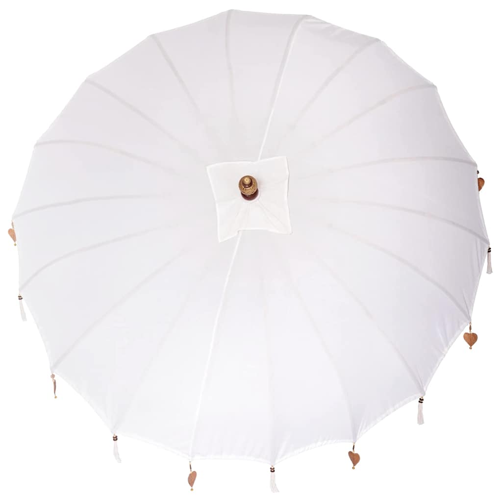 vidaXL Baliński Parasol z Bazą Kremowy 215 x 215 x 260 cm