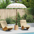 vidaXL Baliński Parasol z Bazą Kremowy 185 x 185 x 260 cm