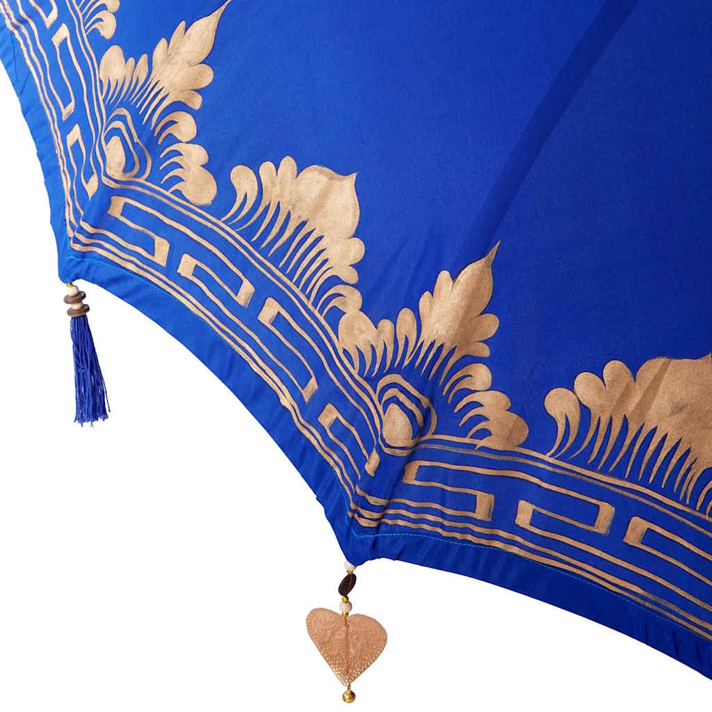vidaXL Baliński Parasol z Bazą Niebieski 215 x 215 x 260 cm