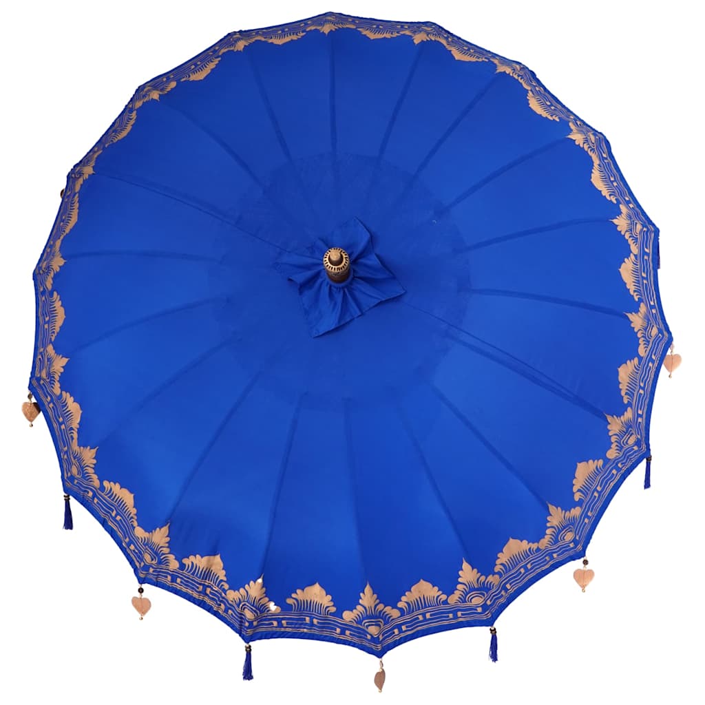 vidaXL Baliński Parasol z Bazą Niebieski 215 x 215 x 260 cm