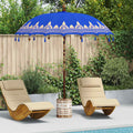 vidaXL Baliński Parasol z Bazą Niebieski 215 x 215 x 260 cm
