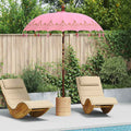 vidaXL Baliński Parasol z Bazą Różowy 185 x 185 x 260 cm