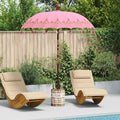 vidaXL Baliński Parasol z Bazą Różowy 185 x 185 x 260 cm