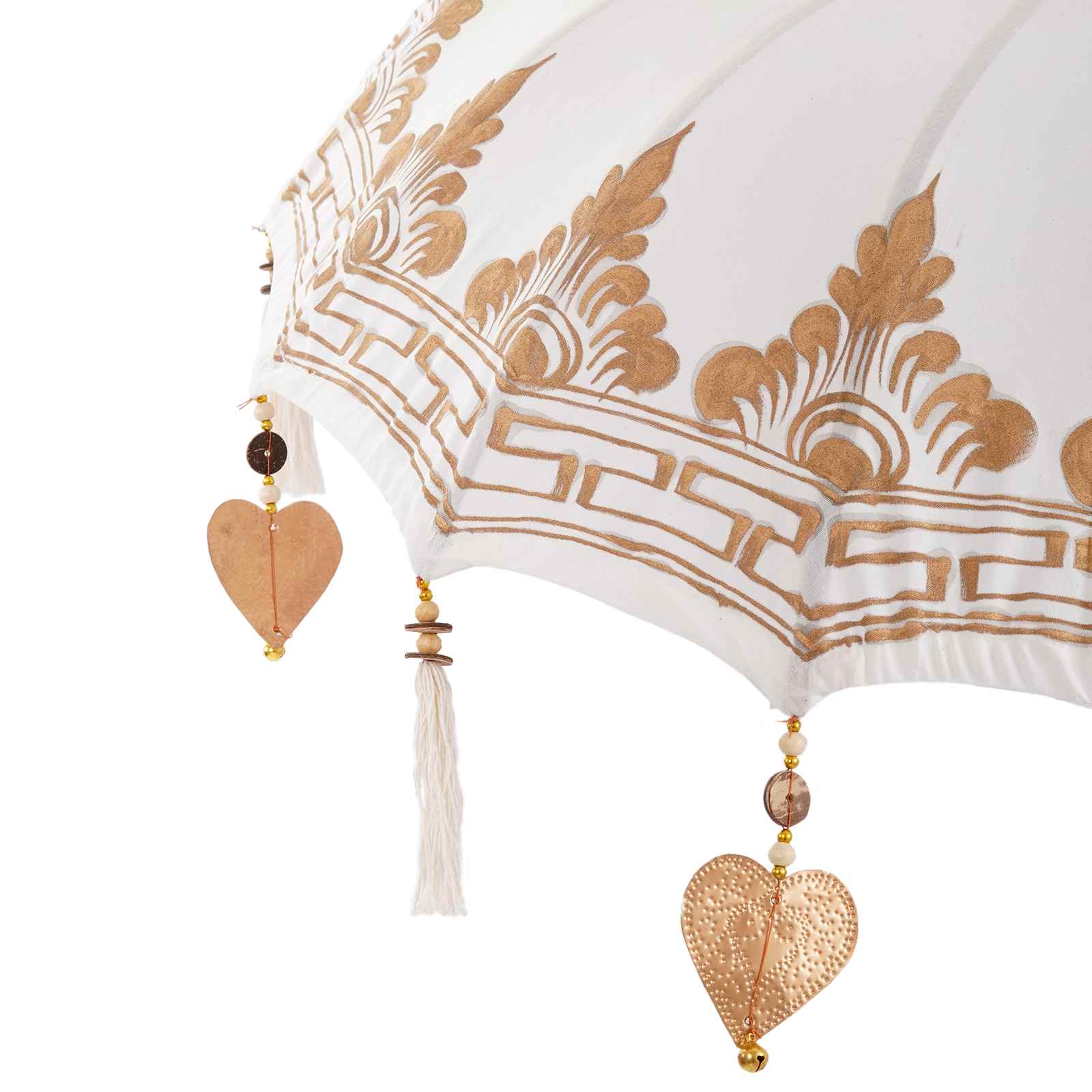 vidaXL Baliński Parasol z Bazą Kremowy 95 x 95 x 260 cm