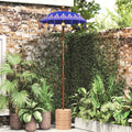 vidaXL Baliński Parasol z Bazą Niebieski 95 x 95 x 260 cm