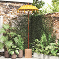vidaXL Baliński Parasol z Bazą Żółty 95 x 95 x 260 cm