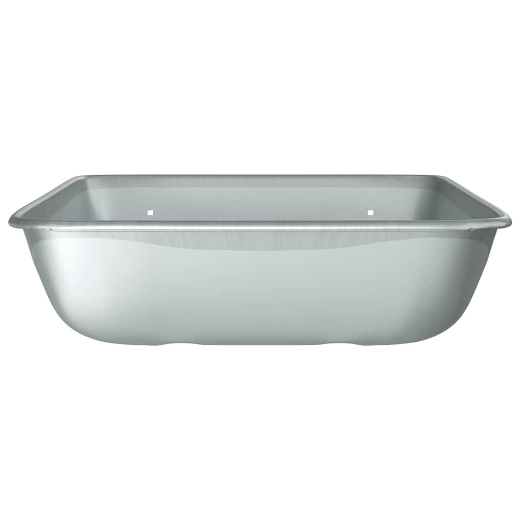 vidaXL Zastąpienie tacy widlaka Srebrny 80 x 60 x 25 cm Stal