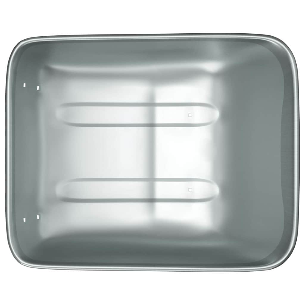 vidaXL Zastąpienie tacy widlaka Srebrny 80 x 60 x 25 cm Stal