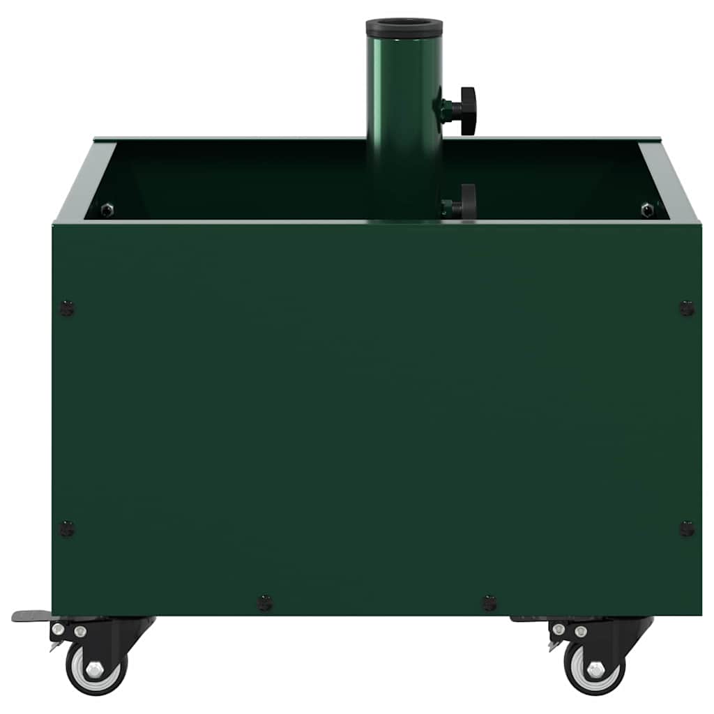 vidaXL Podstawa do parasola Zielony 45 x 45 x 45 cm Stal