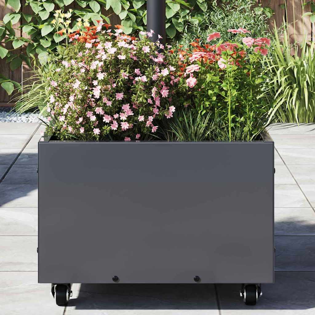 vidaXL Podstawa do parasola Antracyt 45 x 45 x 45 cm Stal