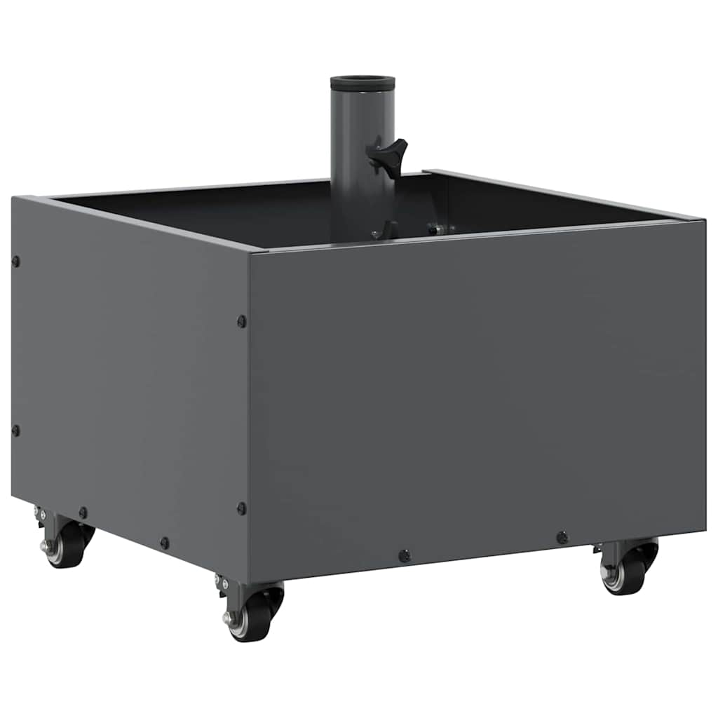 vidaXL Podstawa do parasola Antracyt 45 x 45 x 45 cm Stal