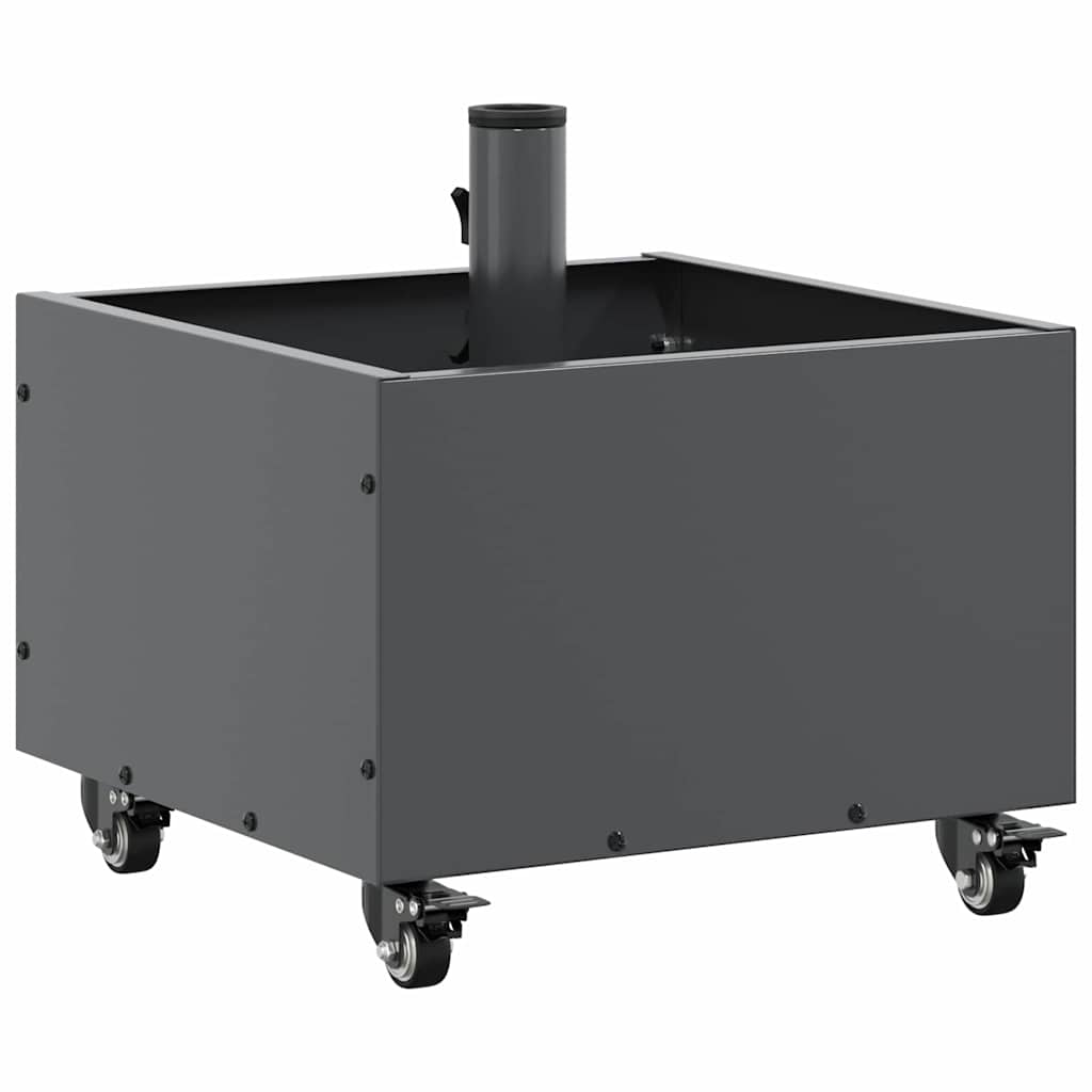 vidaXL Podstawa do parasola Antracyt 45 x 45 x 45 cm Stal