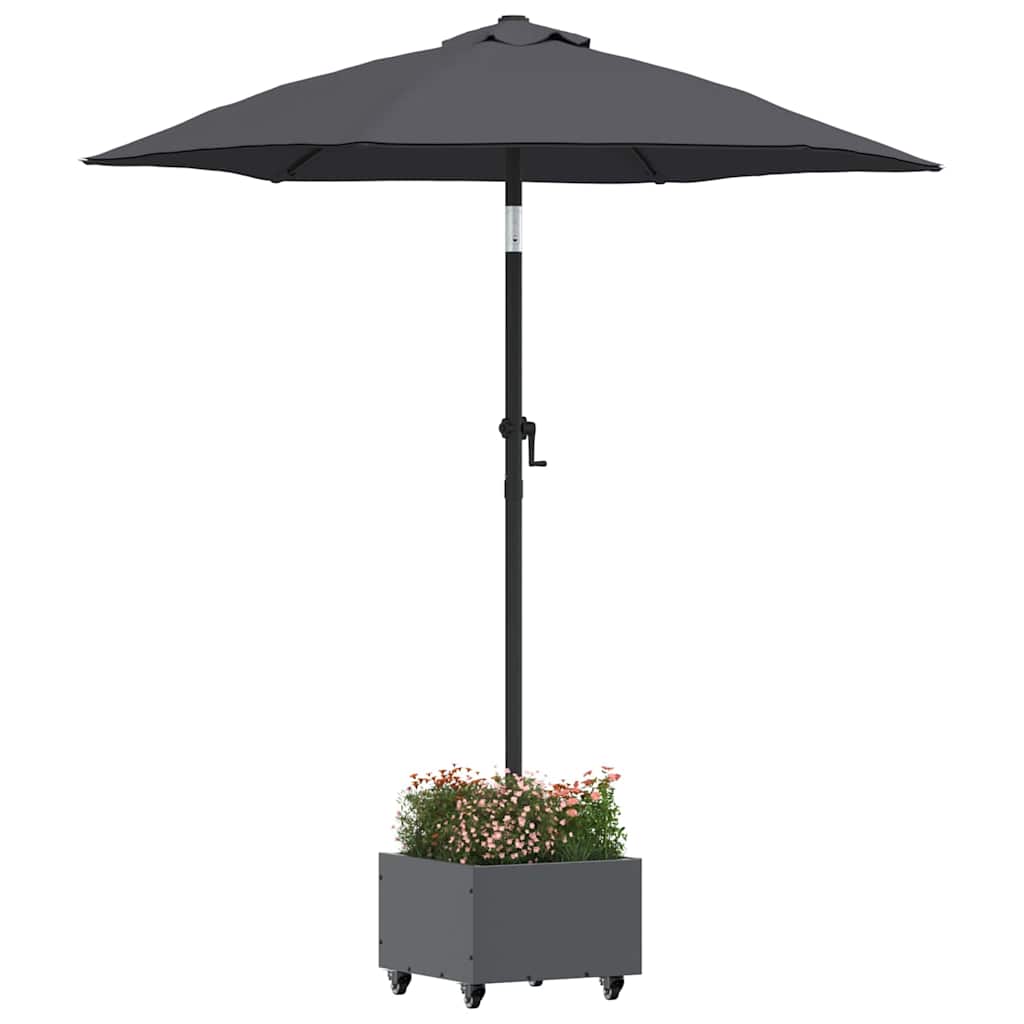 vidaXL Podstawa do parasola Antracyt 45 x 45 x 45 cm Stal