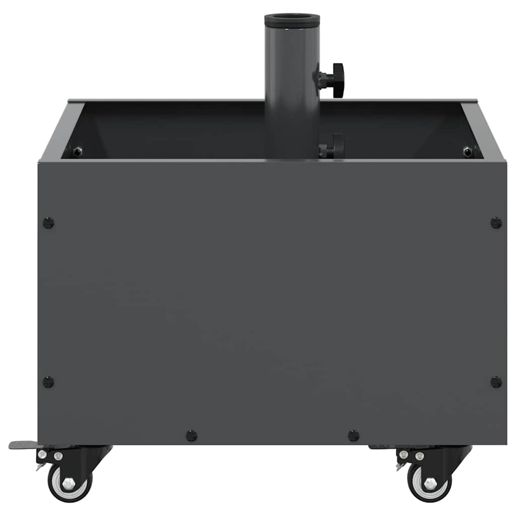 vidaXL Podstawa do parasola Antracyt 45 x 45 x 45 cm Stal