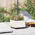 vidaXL Podstawa do parasola Biały 45 x 45 x 45 cm Stal