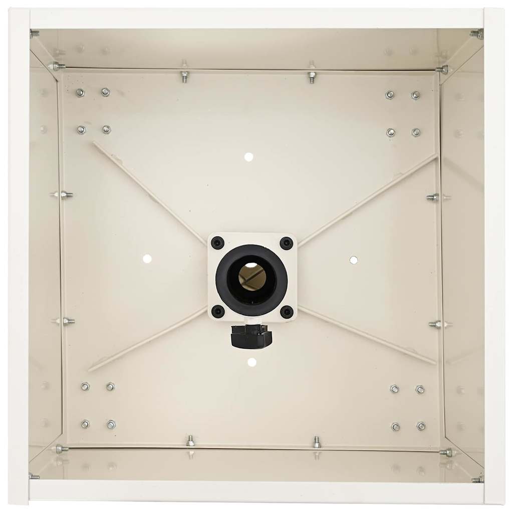 vidaXL Podstawa do parasola Biały 45 x 45 x 45 cm Stal