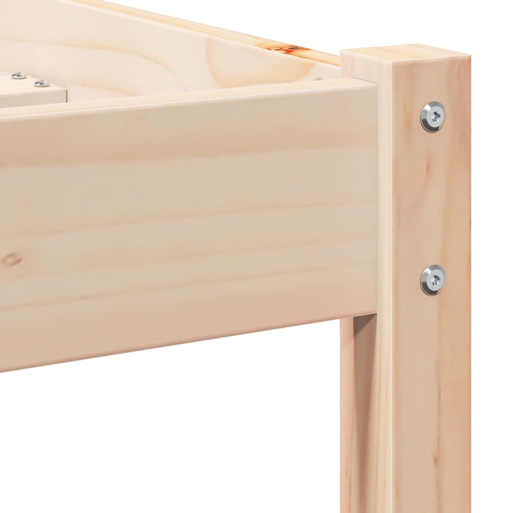vidaXL Ramka łóżka Brązowy 215,5 x 105,5 x 69,5 cm Lite drewno sosnowe