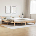 vidaXL Ramka łóżka Brązowy 215,5 x 205,5 x 69,5 cm Lite drewno sosnowe