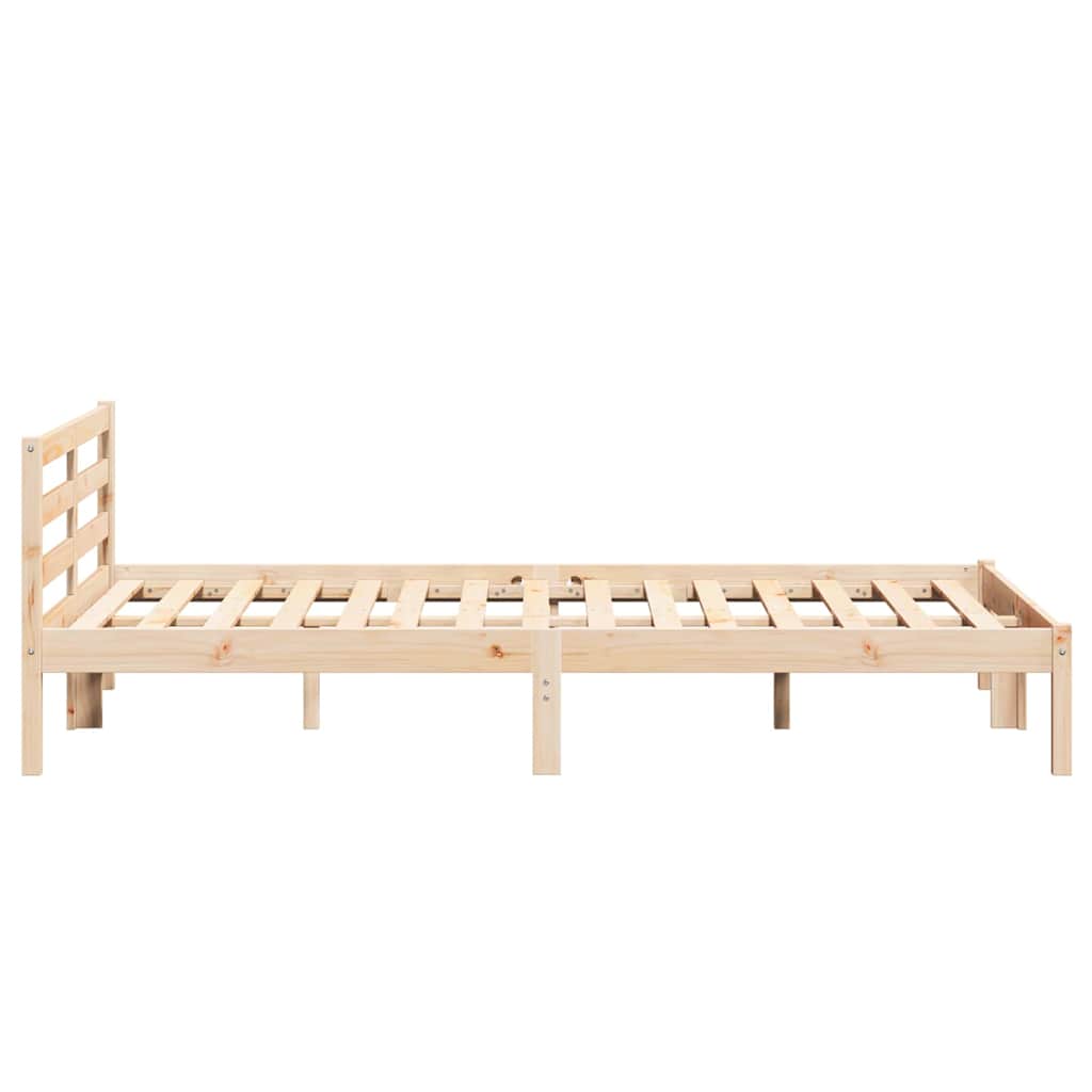 vidaXL Ramka łóżka Brązowy 225,5 x 165,5 x 69,5 cm Lite drewno sosnowe