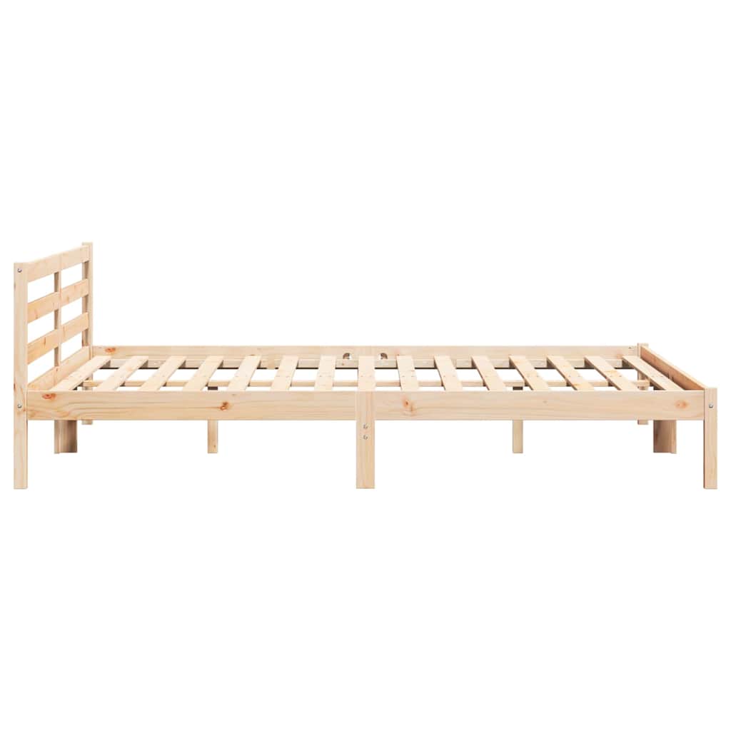 vidaXL Ramka łóżka Brązowy 225,5 x 205,5 x 69,5 cm Lite drewno sosnowe