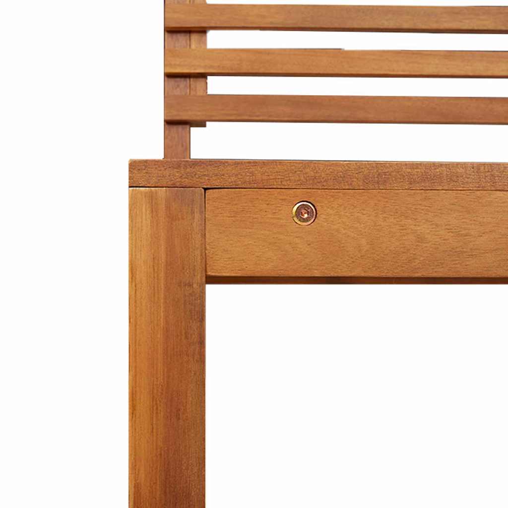 vidaXL Zestaw Ławka Ogrodowa 5 pcs Brązowy Lite Drewno Akacji