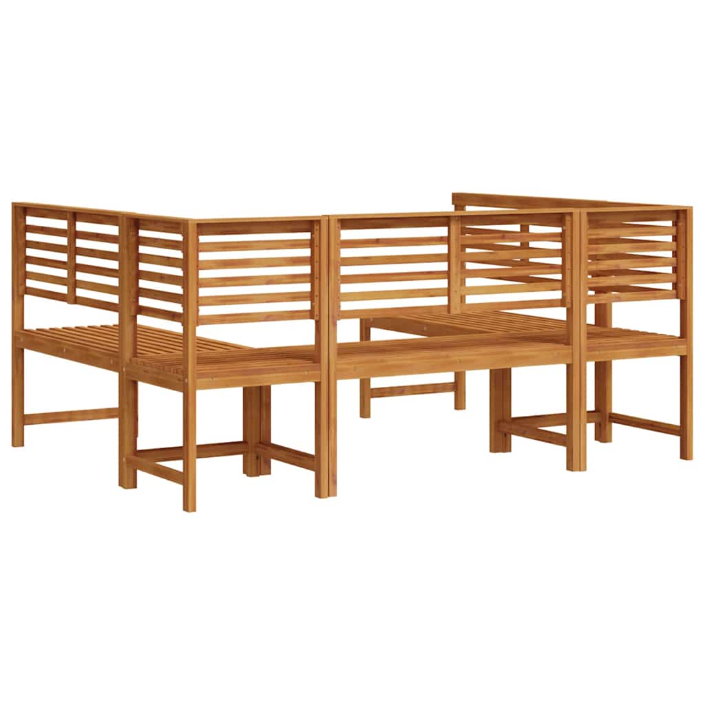 vidaXL Zestaw Ławka Ogrodowa 5 pcs Brązowy Lite Drewno Akacji