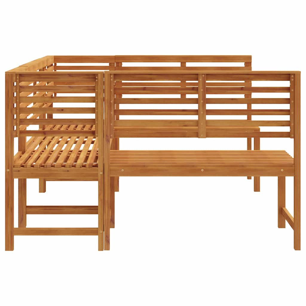 vidaXL Zestaw Ławka Ogrodowa 5 pcs Brązowy Lite Drewno Akacji
