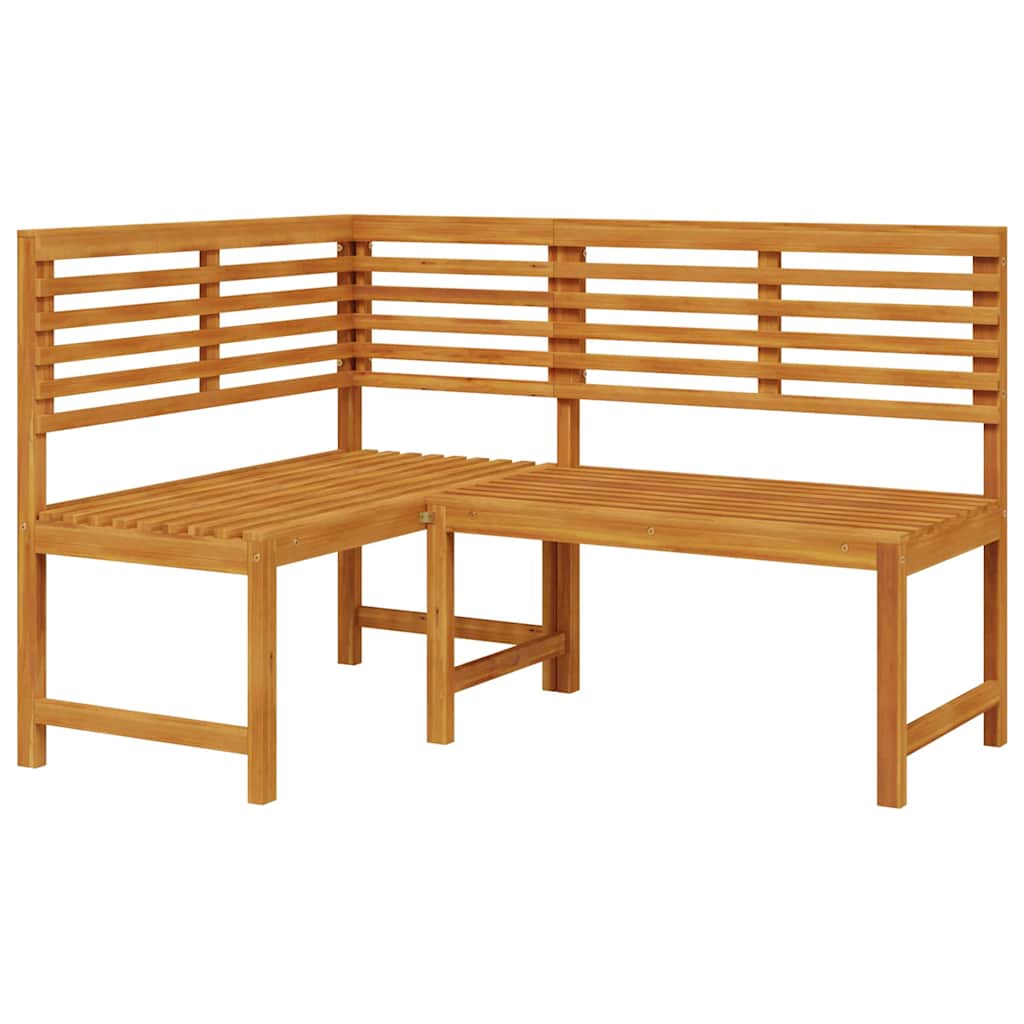 vidaXL Zestaw Ławka Ogrodowa 3 pcs Brązowy Lite Drewno Akacji