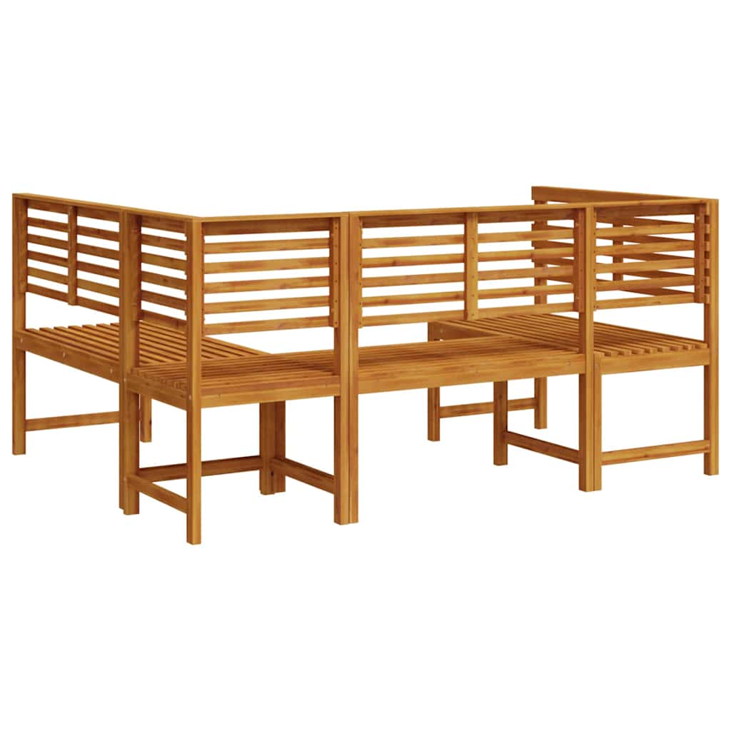 vidaXL Zestaw Ławka Ogrodowa 3 pcs Brązowy Lite Drewno Akacji